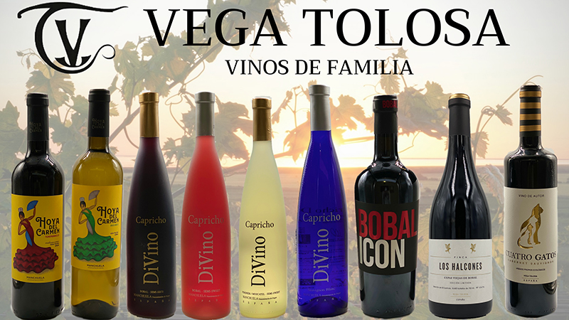 Algunas de las marcas de vino de Vega Tolosa Algunas de las marcas de vino de Vega Tolosa