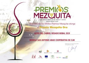 ALTOS DEL CABRIEL ROSADO BOBAL 2019