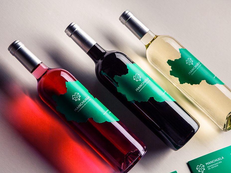 Botellas de vino de la D.O. Manchuela